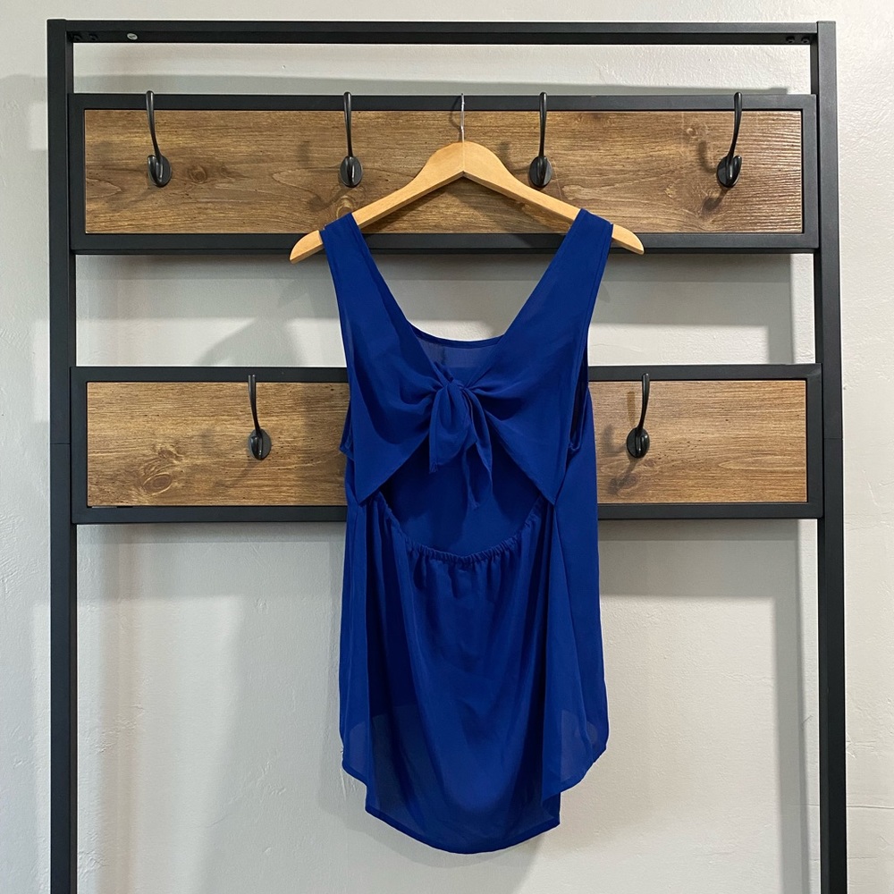 Cobalt Blue Tank (Bow Tie Back)